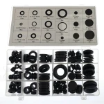 Kit surtido pasacables y tapones ciegos 125 piezas para taller automoción