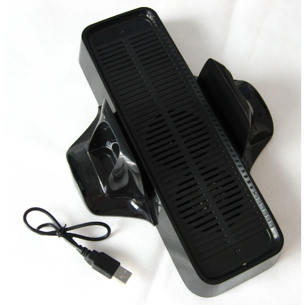 Soporte para consola Xbox 360 Slim con refrigeración y espacio para mandos