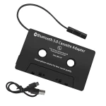Adapter kasetowy Bluetooth do auta z zestawem głośnomówiącym i Bluetooth 5.0