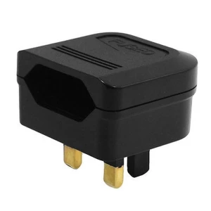 Adapter wtyczki euro na UK z bezpiecznikiem - konwerter 2 na 3 piny