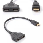 Adapter HDMI męski na 2 wyjścia HDMI żeńskie splitter satkit