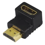 Adapter HDMI męski na HDMI żeński 90° do kompaktowych połączeń