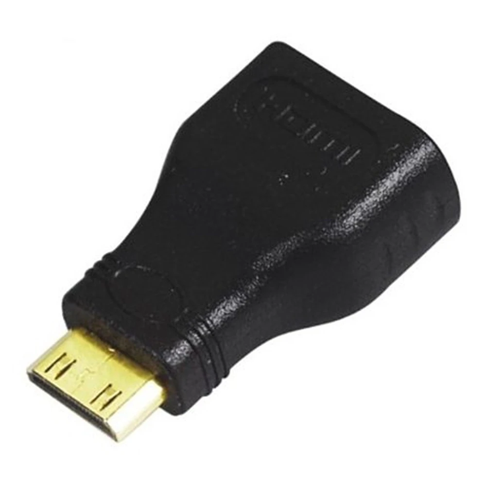 Adapter Mini HDMI męski na HDMI żeński do obrazu i dźwięku