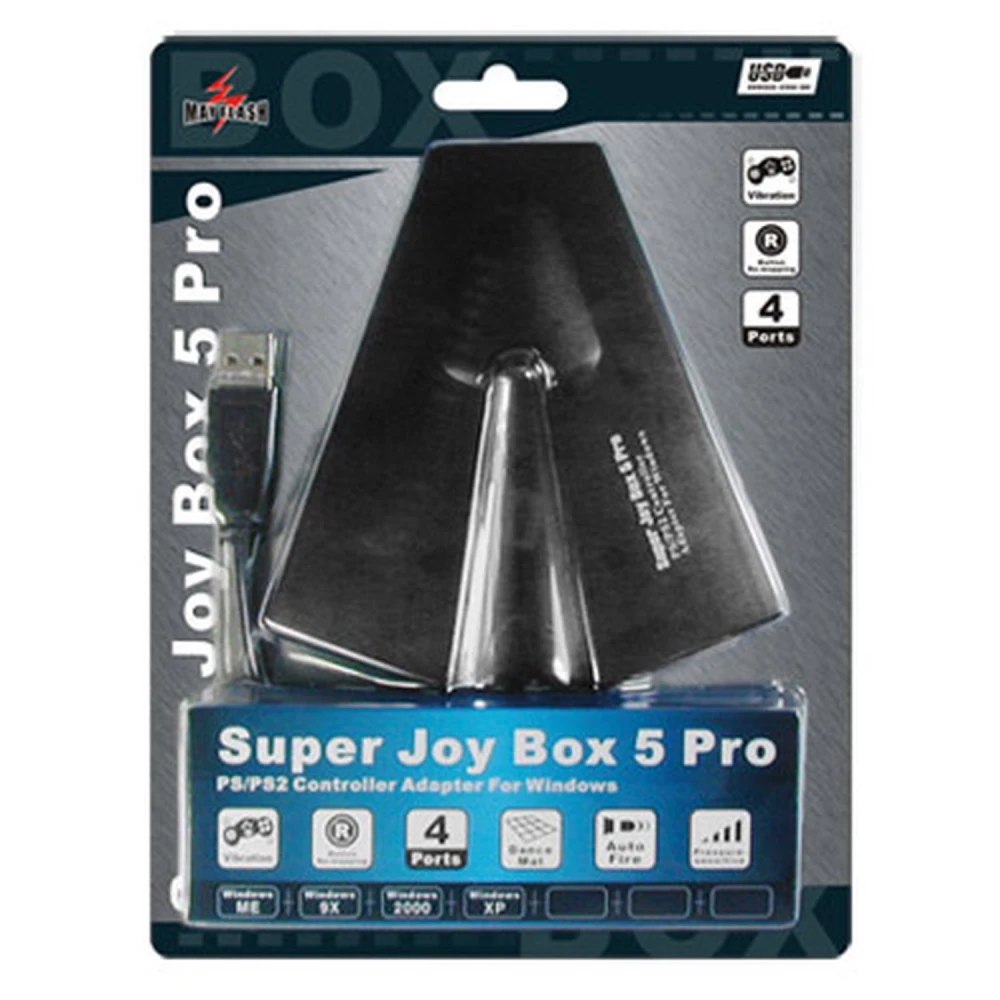 Adapter Super Joybox 5 Pro PS2 do PC z 4 padami, kompatybilny z Windows