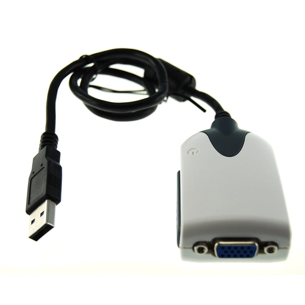 Adapter VGA USB do dodatkowego monitora zgodny z Windows i Linux