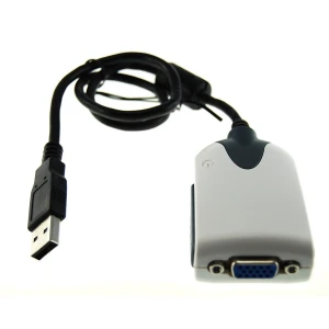 Adapter VGA USB do dodatkowego monitora zgodny z Windows i Linux