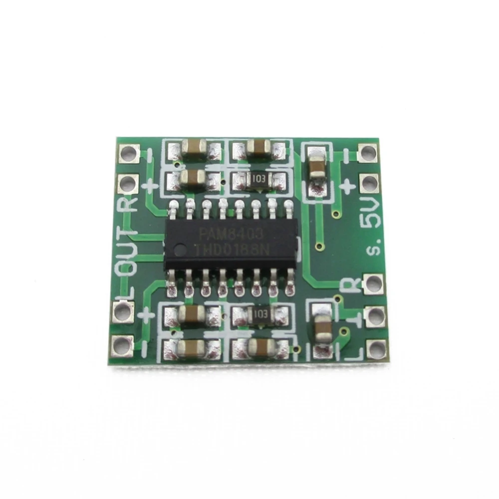 Wzmacniacz stereo PAM8403 3W + 3W do Arduino i mikrokontrolerów