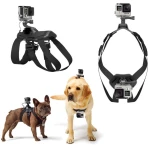Arnés para perro con cámara GoPro montada en la espalda