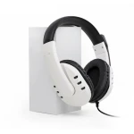Vista lateral de auriculares Dobe TY-0820 para juegos y comunicación
