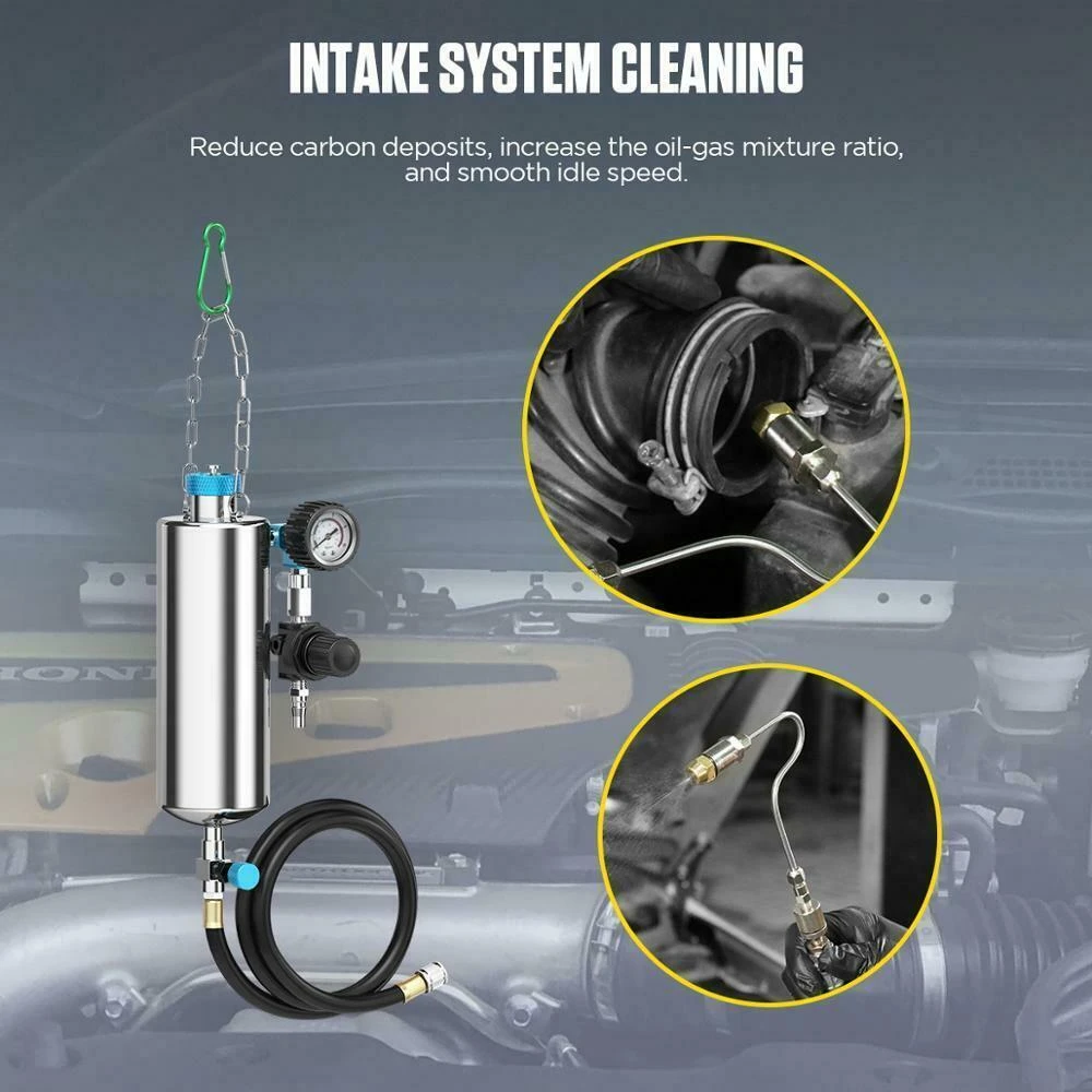 Kit completo AUTOOL C80 para limpieza de sistema de combustible