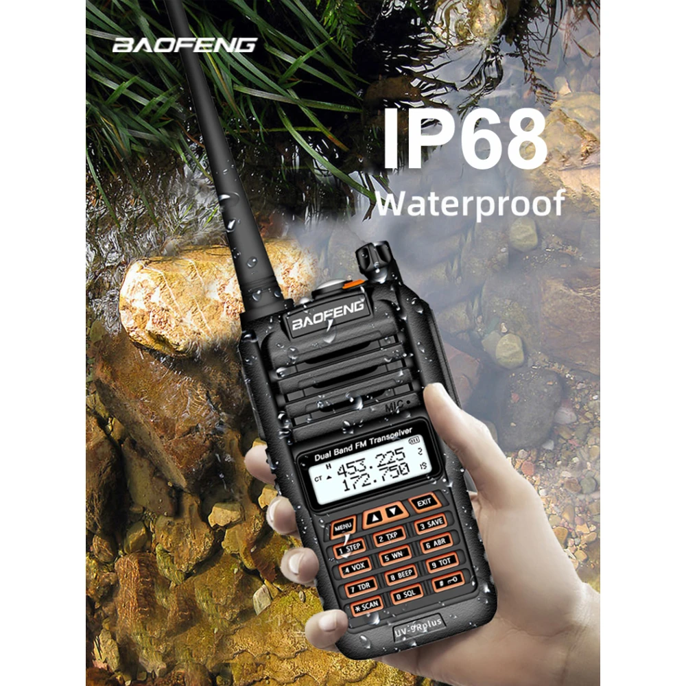 Baofeng UV9R Plus walkie-talkie dalekiego zasięgu z 160 kanałami VHF/UHF
