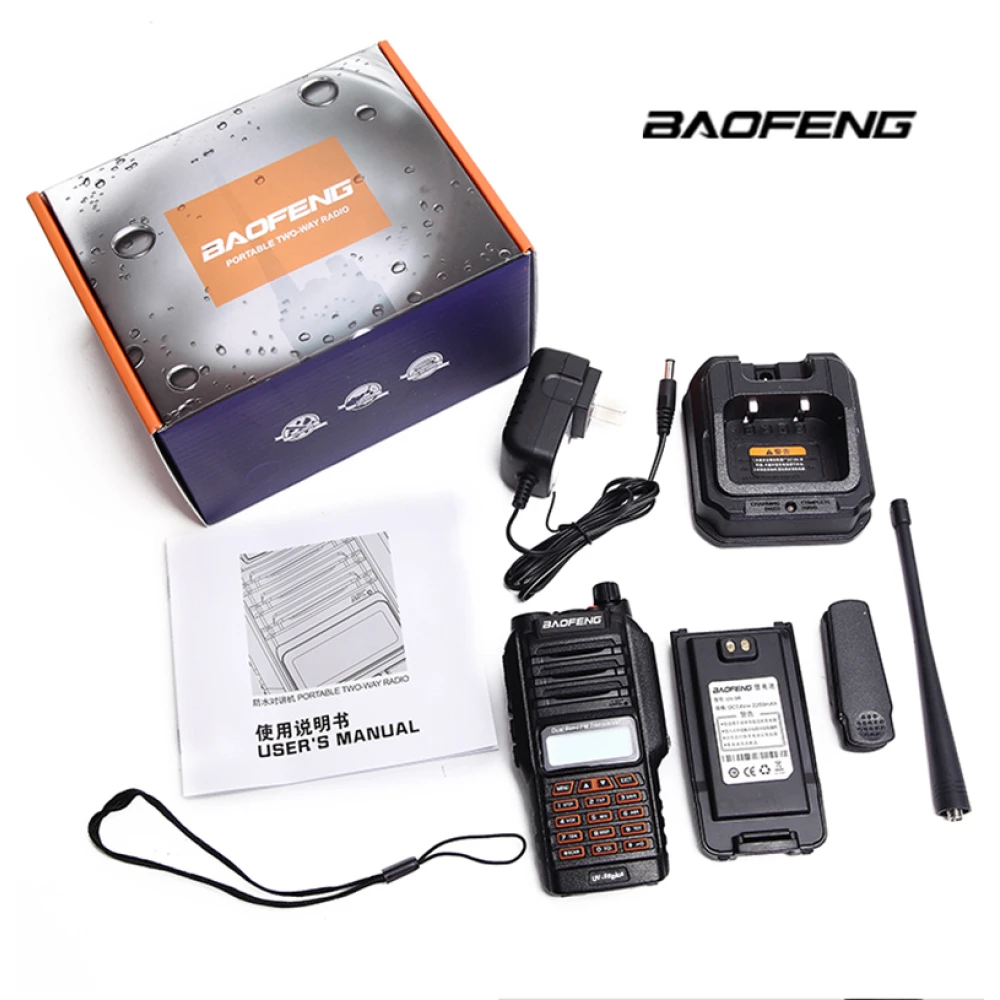 Baofeng UV9R Plus walkie-talkie dalekiego zasięgu z 160 kanałami VHF/UHF