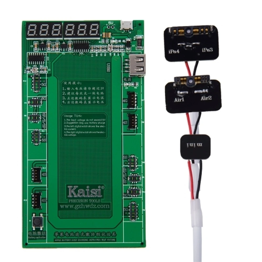 Base carga universal Kaisi K9202 con cables especiales para baterías iPad