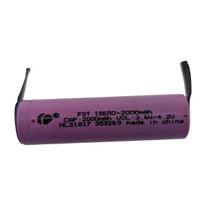 Akumulator 18650 2000mAh z blaszką do lutowania - wysoka pojemność i trwałość
