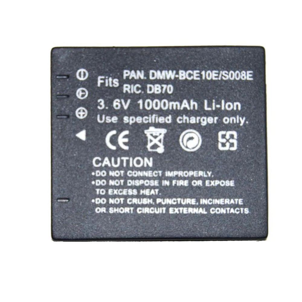 Akumulator kompatybilny Panasonic CGA-008E/BCE10E do kamer cyfrowych Panasonic