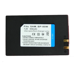Wysokiej jakości bateria kompatybilna Samsung SB-BP80W do kamer Samsung