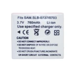 Akumulator kompatybilny Samsung SB-L0737 do aparatów cyfrowych Samsung