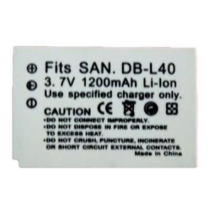 Akumulator kompatybilny Sanyo DB-L40 do kamer cyfrowych Sanyo Xacti