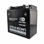 Akumulator Motocyklowy AGM 12V 12Ah OUTDO UTX14-BS(MF) - Zamiennik Yuasa YTX14-BS / GTX14-BS / ETX14-BS