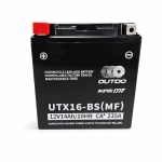 Akumulator Moto AGM 12V 14Ah OUTDO UTX16-BS(MF) - Zamiennik Yuasa YTX16-BS / GTX16-BS / ETX16-BS / 16-B