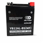Akumulator Moto AGM 12V 12Ah OUTDO YB12AL-BS(MF) - Zamiennik Yuasa YB12AL-A2 / GS YB12AL-A2 / 12N12-4A-1 (flooded podobny)