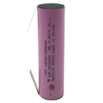 Wysokiej jakości akumulator 18650 2600mAh 3,7V z blaszką do lutowania