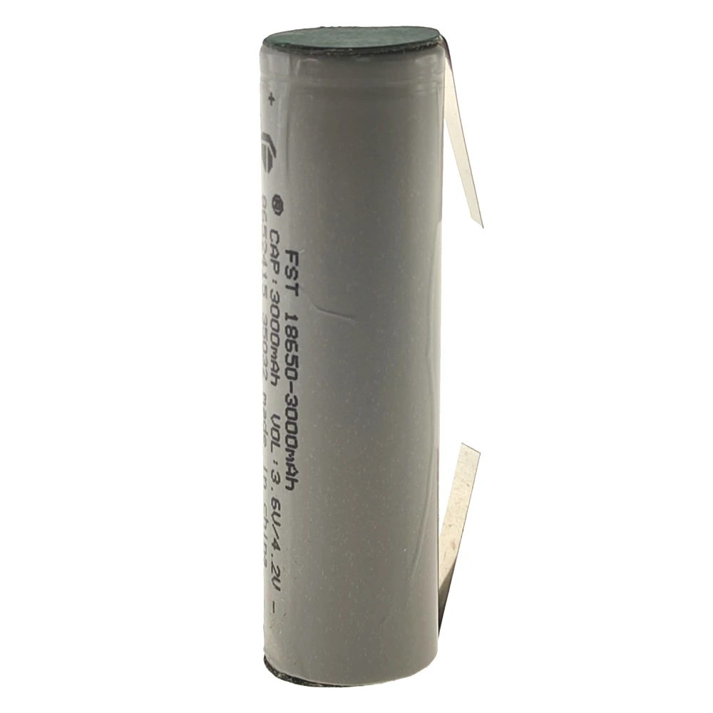 Akumulator 18650 3000mAh z blaszką do lutowania
