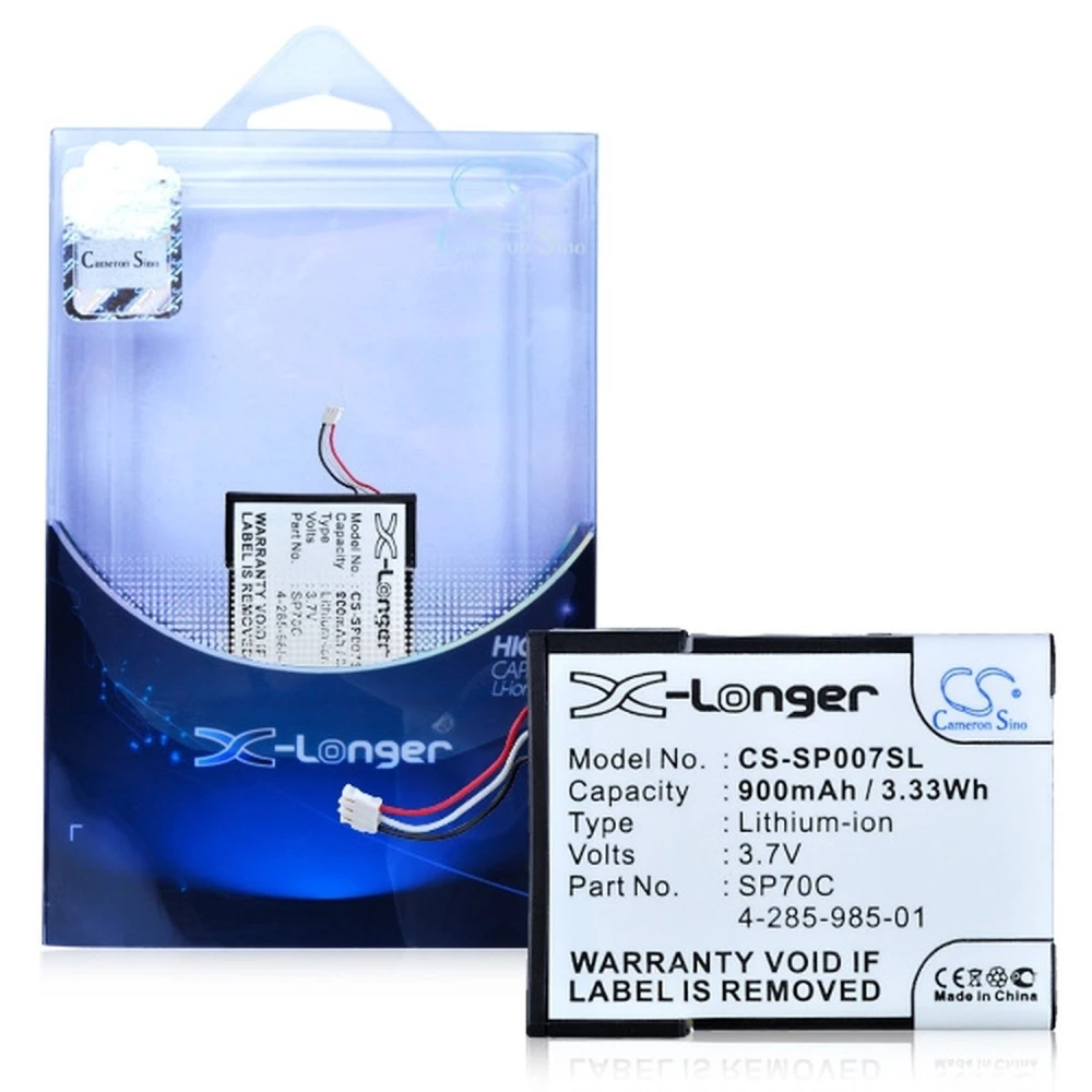 Bateria Sony PSP E1004 900 mAh czarna do PSP Street E1000, E1002, E1008