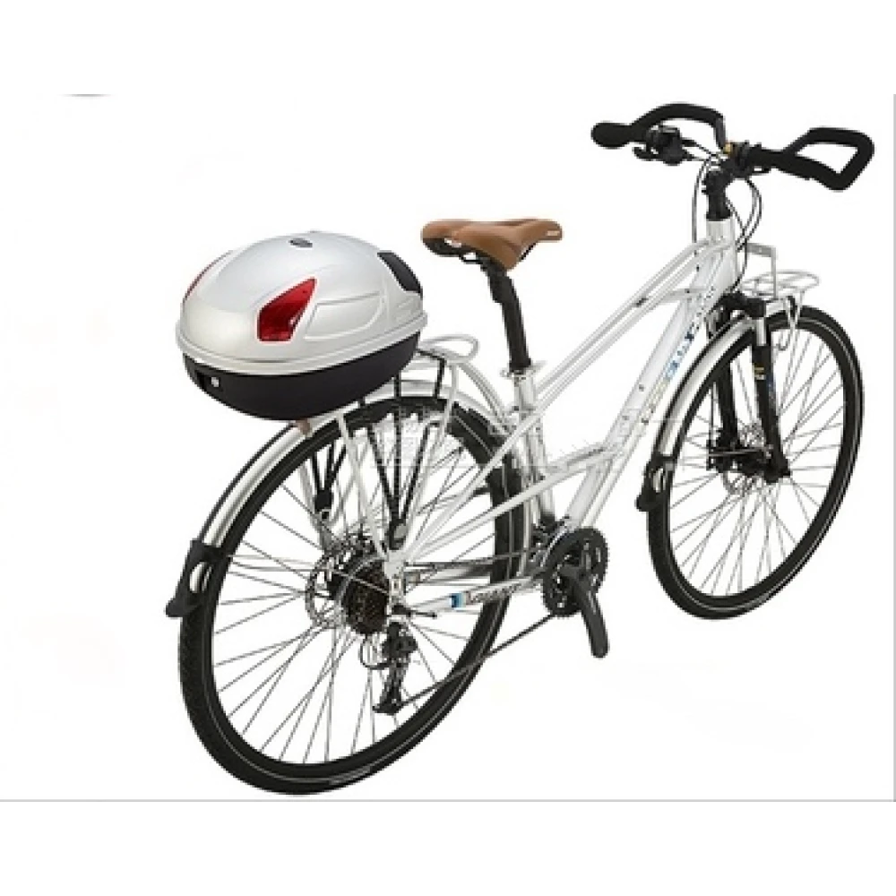 Kufer na kask rowerowy 17L biały JZH-818 na 1 kask