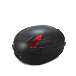 Kufer na kask rowerowy 17L czarny JZH-818 na 1 kask z zamkiem