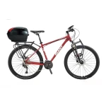Kufer na kask rowerowy 17L czarny JZH-818 na 1 kask z zamkiem