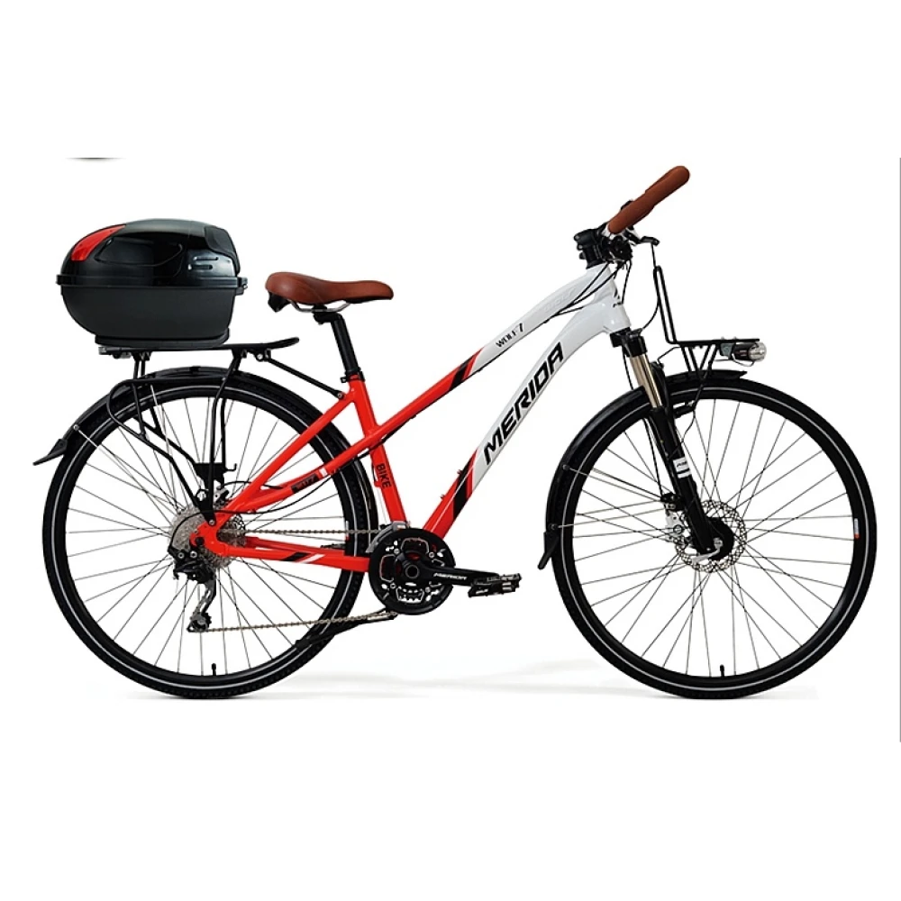 Kufer na kask rowerowy 17L czarny JZH-818 na 1 kask z zamkiem