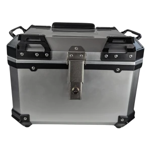 Mlink Uniwersalny kufer motocyklowy 45L srebrny - kwadratowy na 1 kask