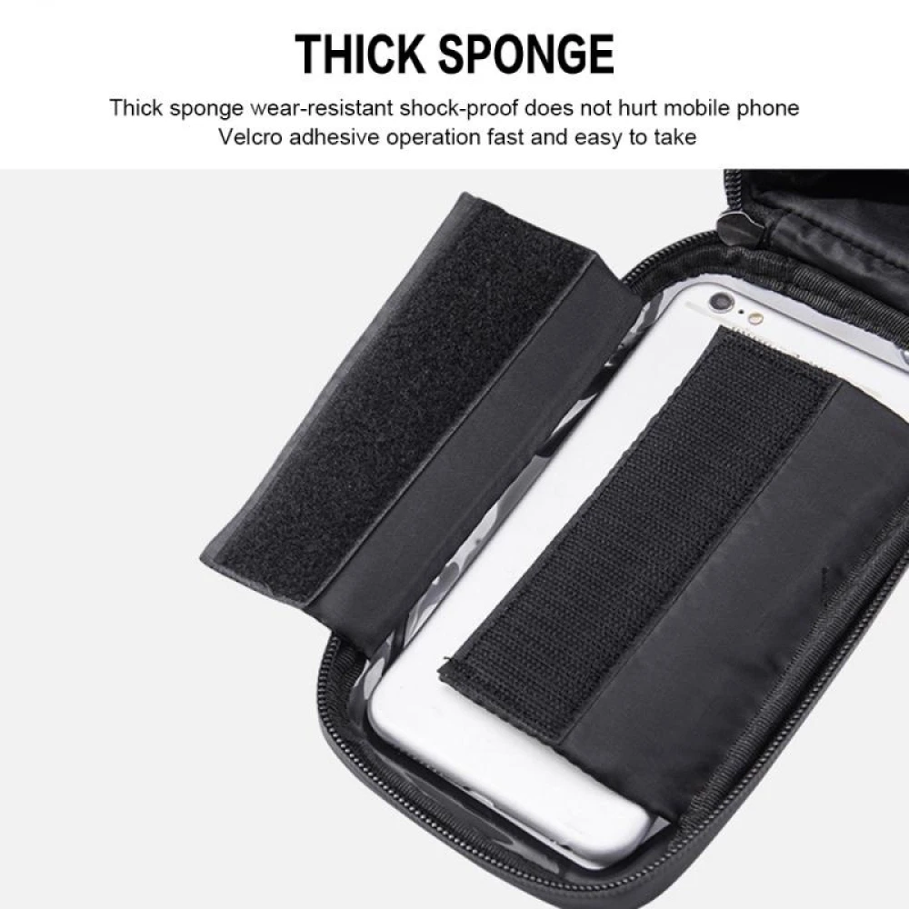 Torba na telefon do roweru z ekranem dotykowym i daszkiem 0.5L
