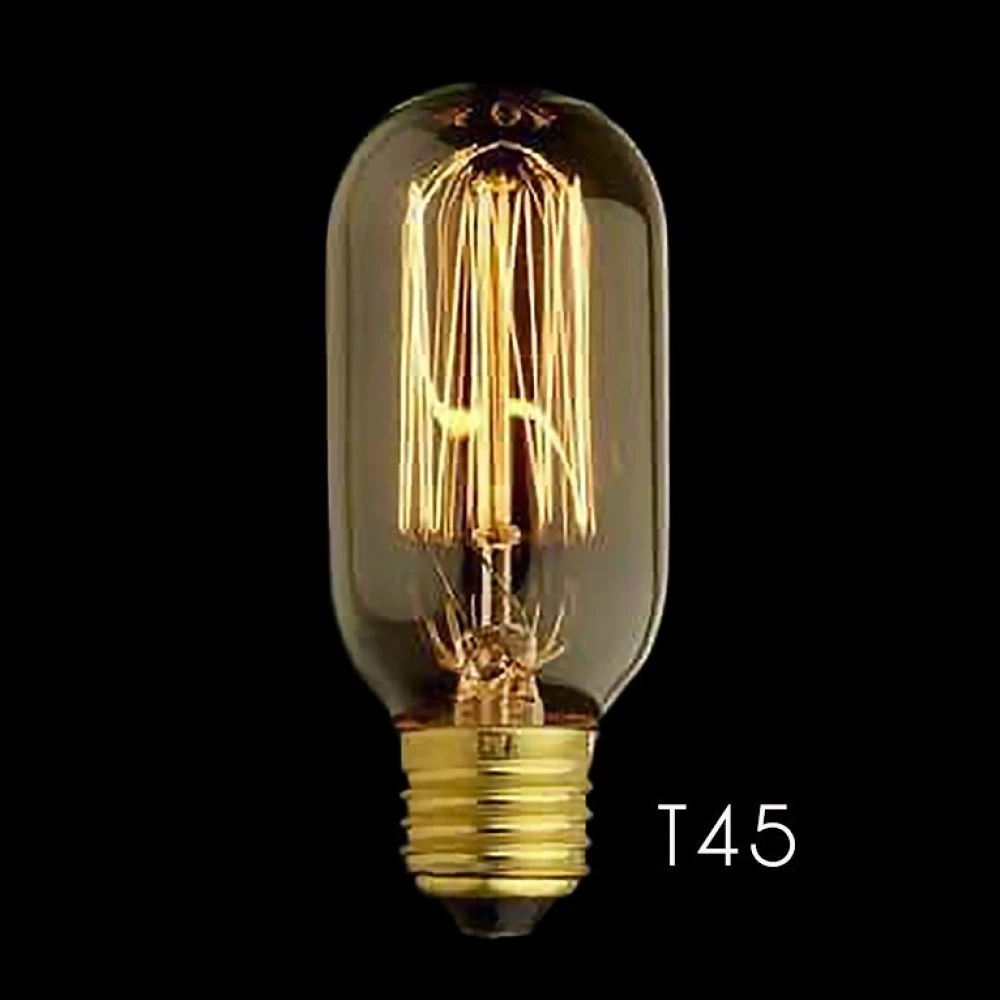 Żarówka filamentowa Edison T45 E27 40W vintage do dekoracji industrialnej