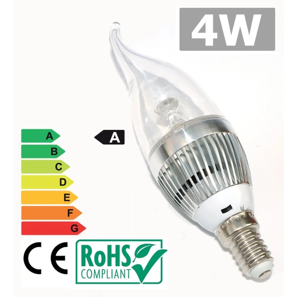 Żarówka LED E14 4W 3300K ciepłe światło do efektywnego oświetlenia