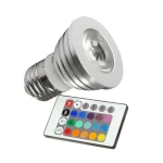 Żarówka LED RGB E27 3W z pilotem do wszechstronnego oświetlenia