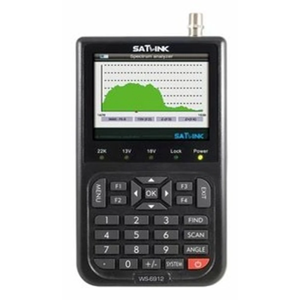 Wyszukiwarka satelitarna Satlink WS-6912 do DVB-S/DVB-S2 - przenośny miernik sygnału