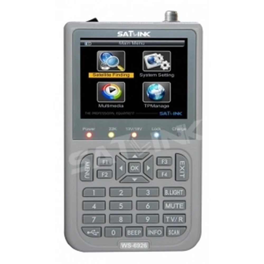 Profesjonalny miernik satelitarny Satlink WS-6926 HD DVB-S i DVB-S2 do TV satelitarnej