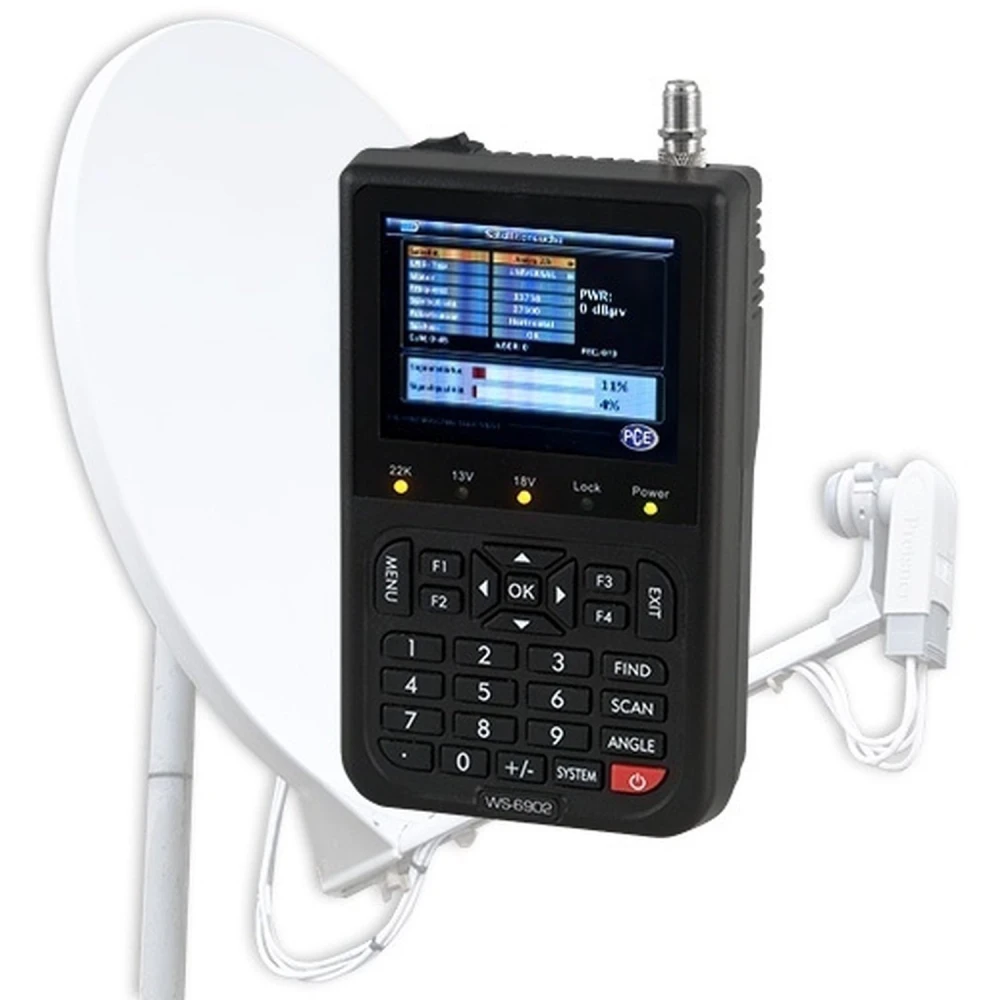 Medidor digital Satlink WS6902 para orientación de antenas parabólicas