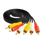 Kabel 3 RCA do 3 RCA męski-męski do przedłużenia audio i wideo kompozytowego