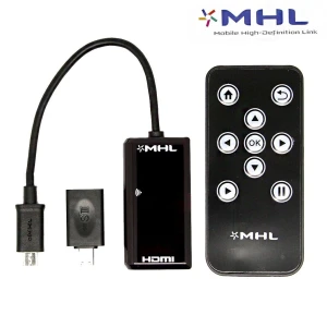 Kabel adapter MHL na HDMI z pilotem do Galaxy S2, S3, S4, S5, Note 2 i HTC One