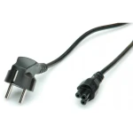 Kabel zasilający Schuko 1.8m C5 do laptopa z wtyczką 90° i prostym konektorem