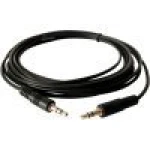 Kabel audio 3.5 mm męski-męski 1,5 m z pozłacanymi złączami satkit