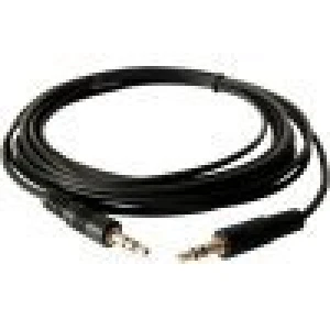 Kabel audio 3.5 mm męski-męski 1,5 m z pozłacanymi złączami satkit