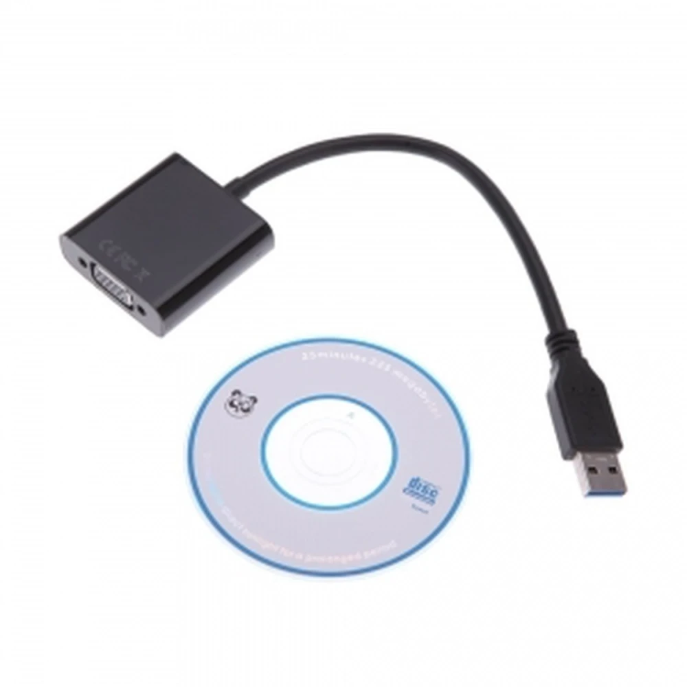 Kabel USB 3.0 do VGA do monitora 1080p - satkit