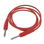 Czerwony silikonowy kabel testowy banana męski-męski 4mm 14AWG Amass