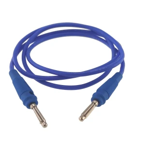 Przewód pomiarowy banana męski-męski 4mm niebieski 14AWG Amass