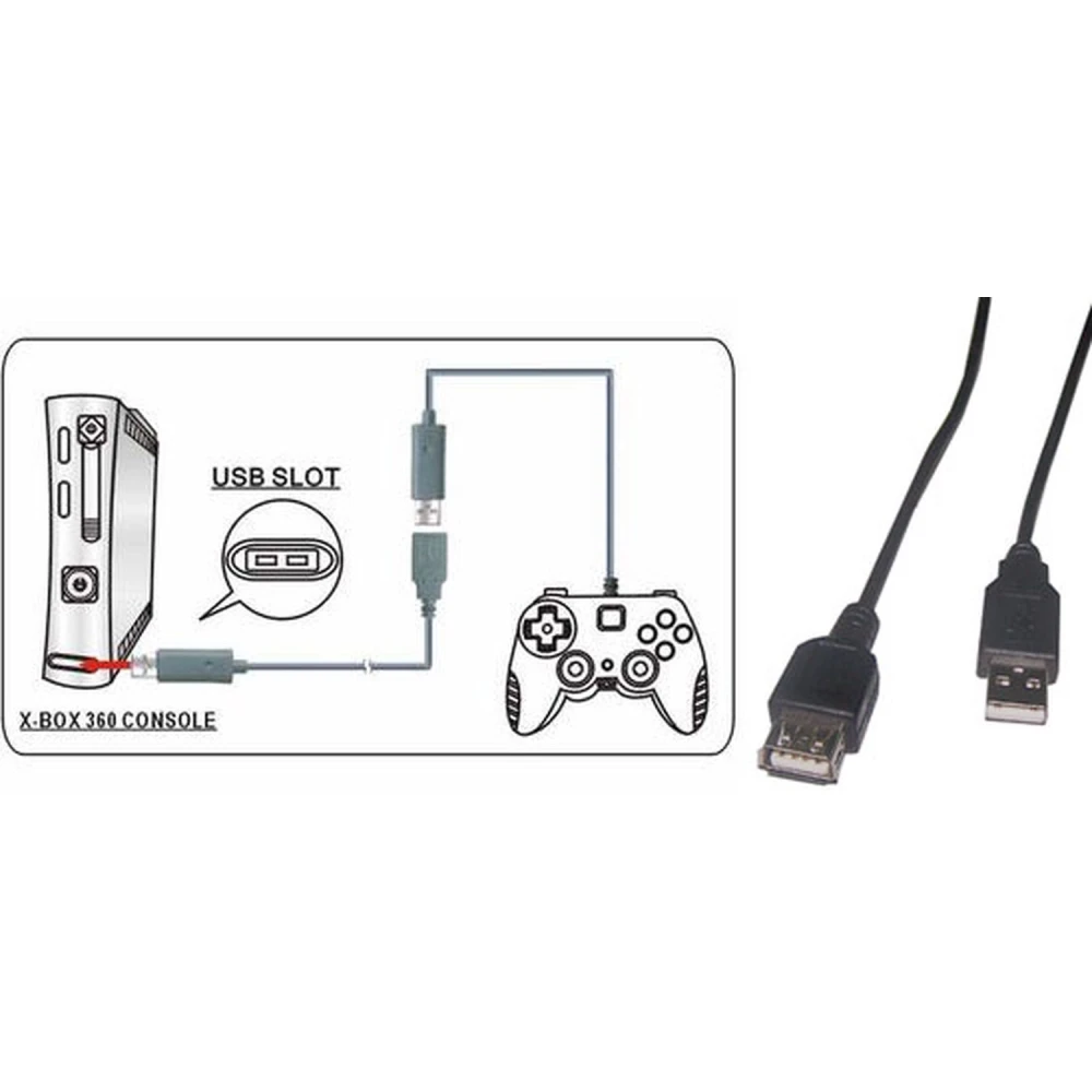 Przedłużacz do pada Xbox 360 do wydłużenia połączenia