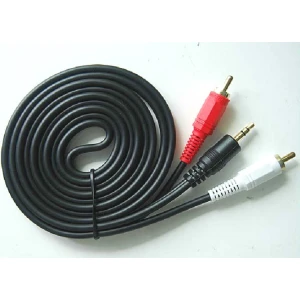 Kabel jack 3,5 mm na 2 RCA wysokiej jakości 1,5 m do audio